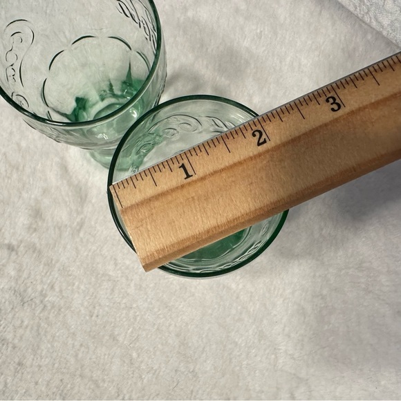 Set of 2 Vintage Libbey Coca Cola Coke Mini Green Glasses 6.25 Oz 4.5” Tall - Picture 9 of 9